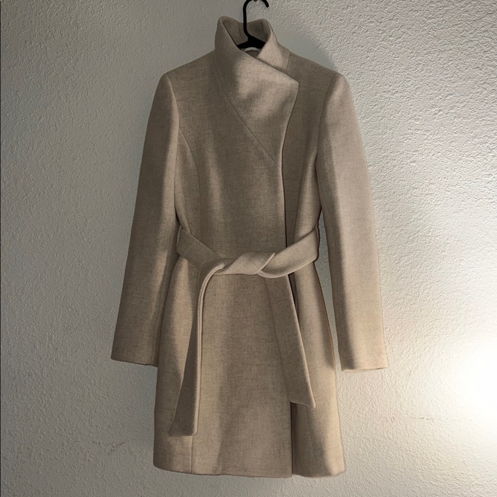 Aritzia Funnel Neck Connor Coat - Wool Cashmere Blend